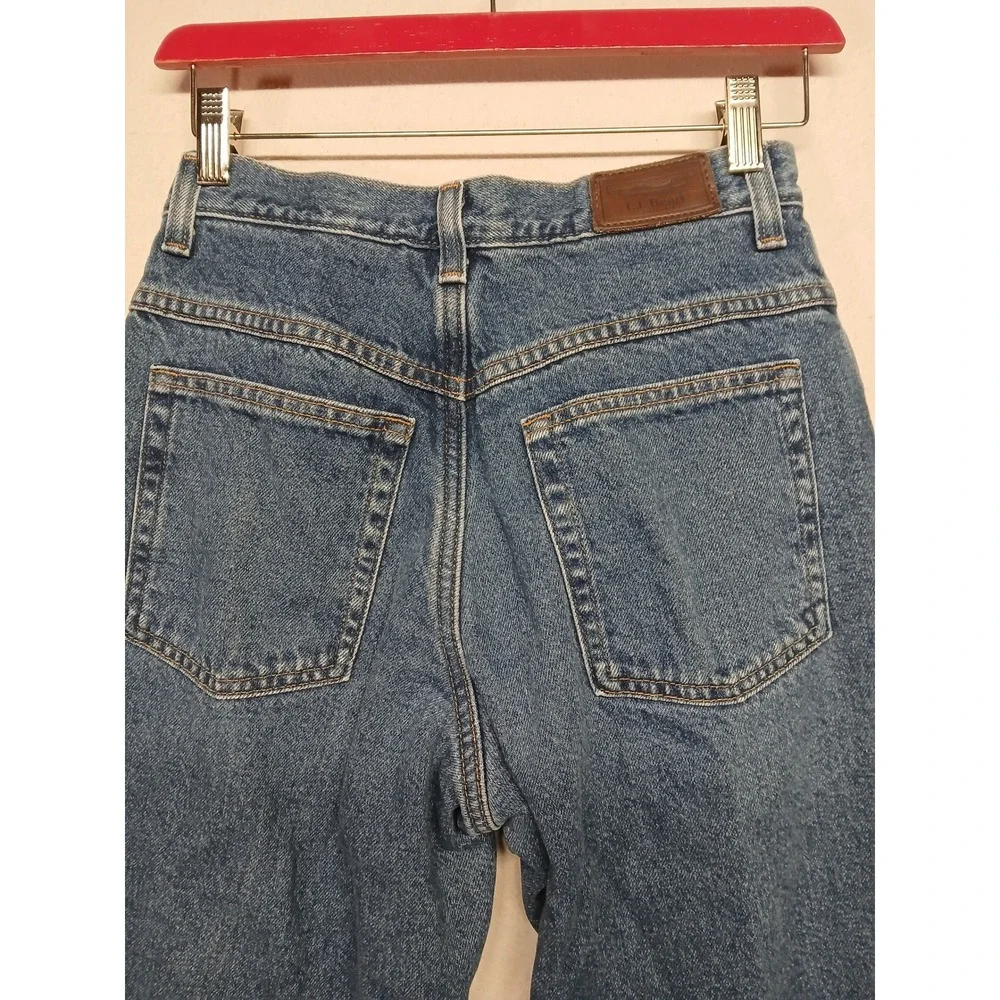 Vintage‎ LL bean fleece lined straight leg jeans womens Size 26